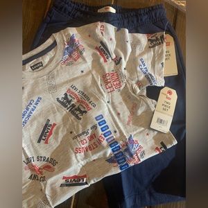 Levi’s boys set shirt/short set